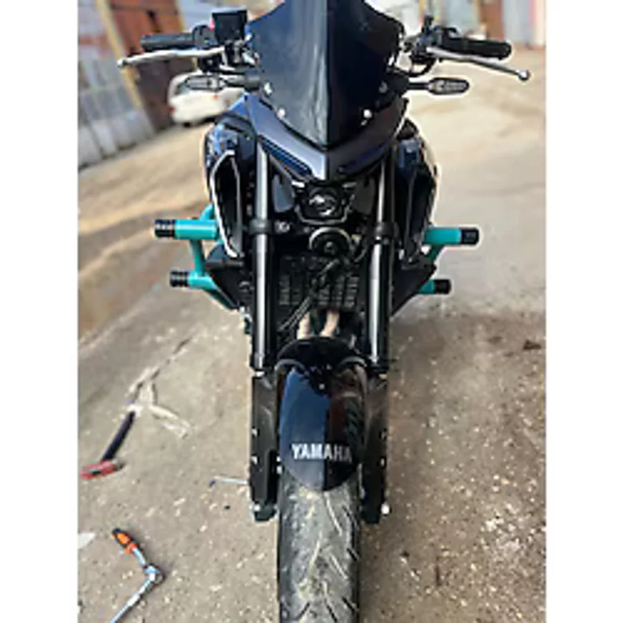 Yamaha MT 25 ÖZEL ÜRETİM 6 TAKOZLU AÇIK MAVİ ÖN KORUMA DEMİRİ