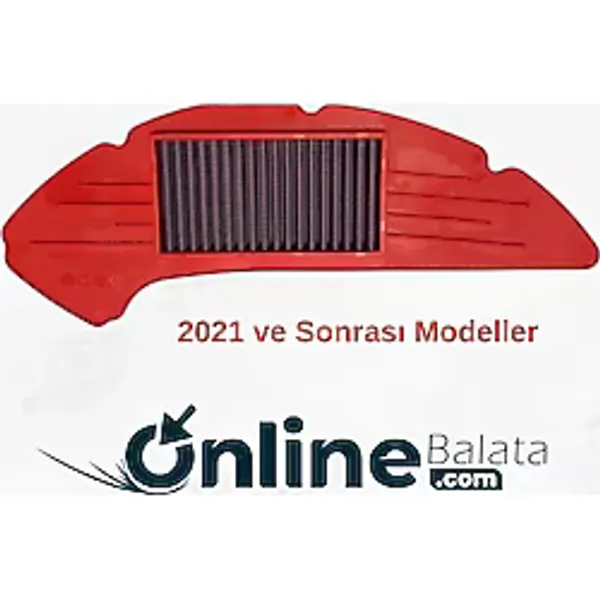 Yamaha N-Max 125 155 Performans Hava Filtresi Kırmızı Esnek Temizlenebilir 1278