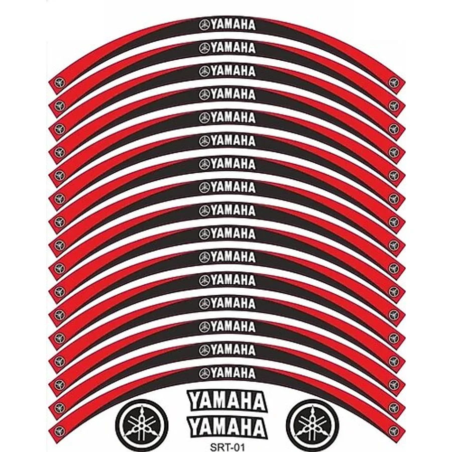 Yamaha Ys 125 Jant Şeridi Siyah - Kırmızı