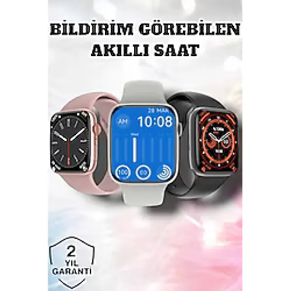 Yaman Market Akıllı Saat Adım Sayar Kalp Atışı Izleme Dokunmatik Bluetooth Bağlantılı - KB002H-6IKJ03 - Çok Renkli