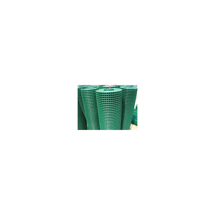 Yamanlar Pvc Kaplı Puntalı Yeşil Tel 12 x 12 Gözaralıklı Kafes Teli-Kümes Teli 120 cm x 5 M