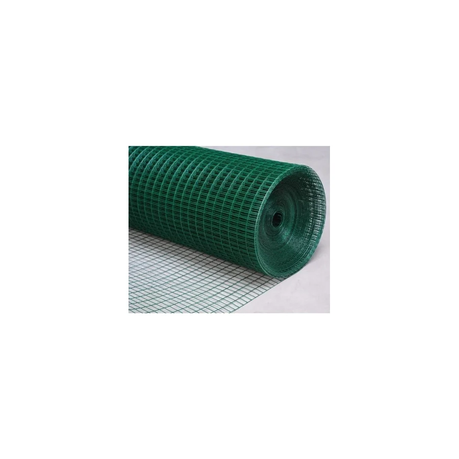 Yamanlar Pvc Kaplı Puntalı Yeşil Tel 12X12 Gözaralıklı 1.Mm Kalınlık-Kafes Teli Kümes Teli 1X3 Metre