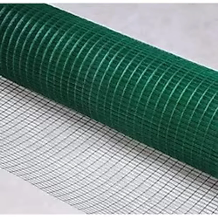 Yamanlar Pvc Kaplı Puntalı Yeşil Tel 12X12 Gözaralıklı 150M Eninde-Kafes Teli-Kümes Teli-150X5metre