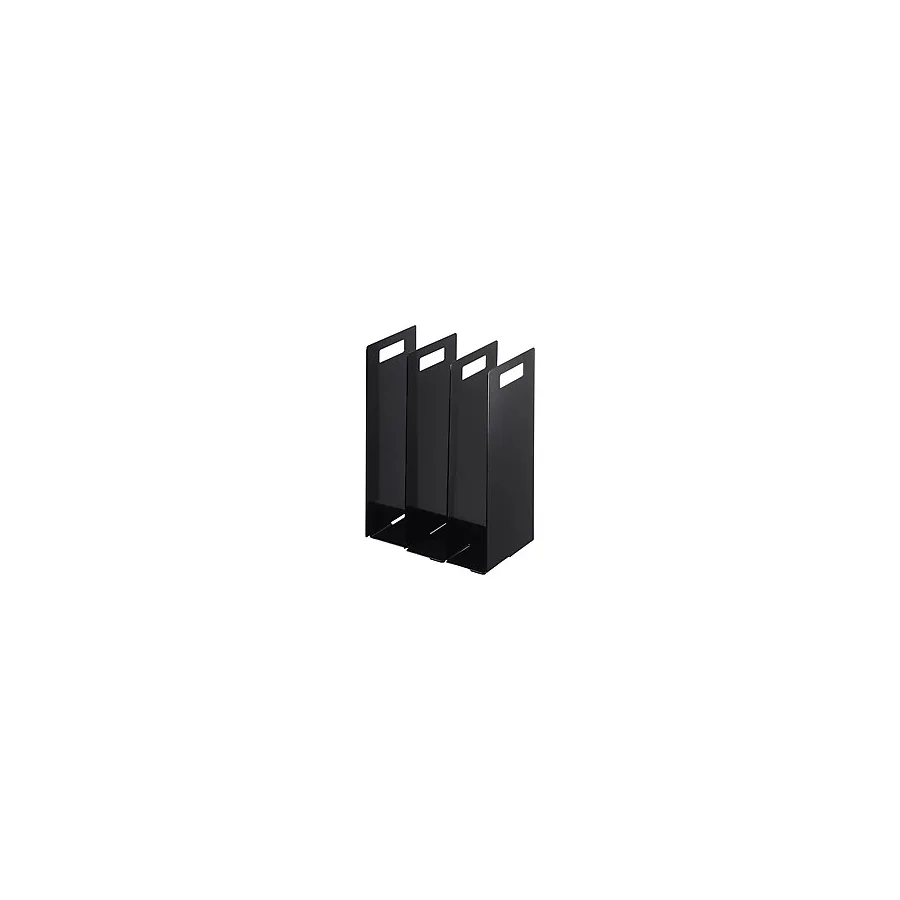 Yamazaki Tower Havlu Düzenleyiciler (2'Li Set) Siyah Renk 30x14,5 cm