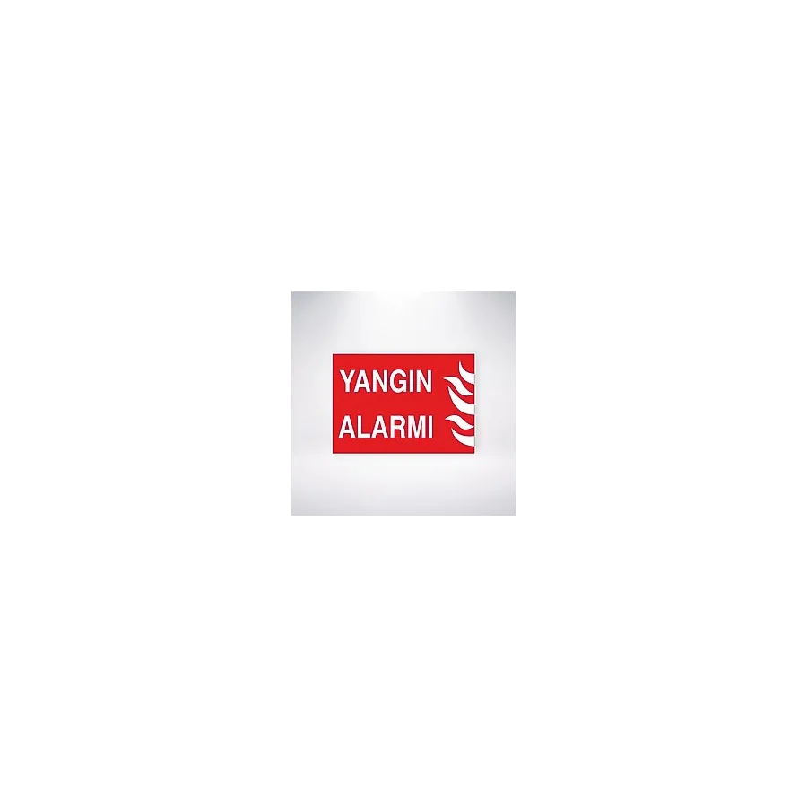 Yangın Alarmı Sticker 20X28 Cm