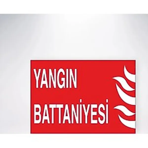 Yangın Battaniyesi Sticker 20X28 Cm