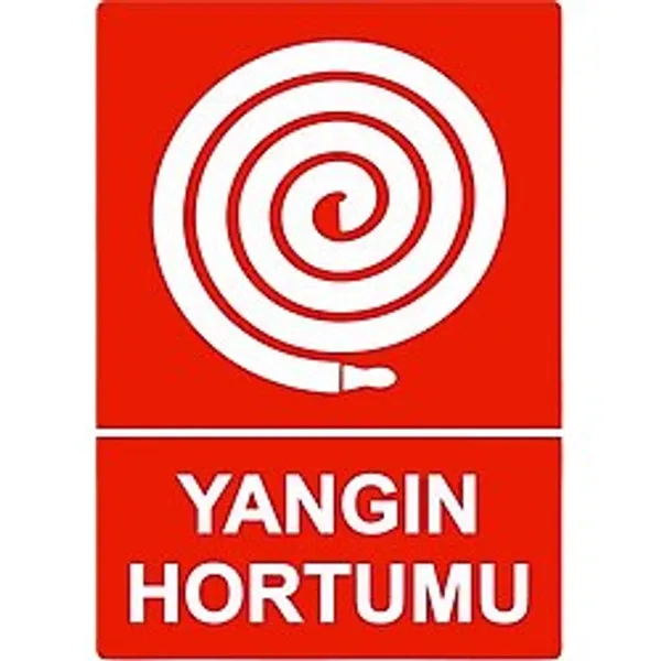 Yangın Hortumu İsg Uyarı Levhası Pvc A5 15X21 Cm