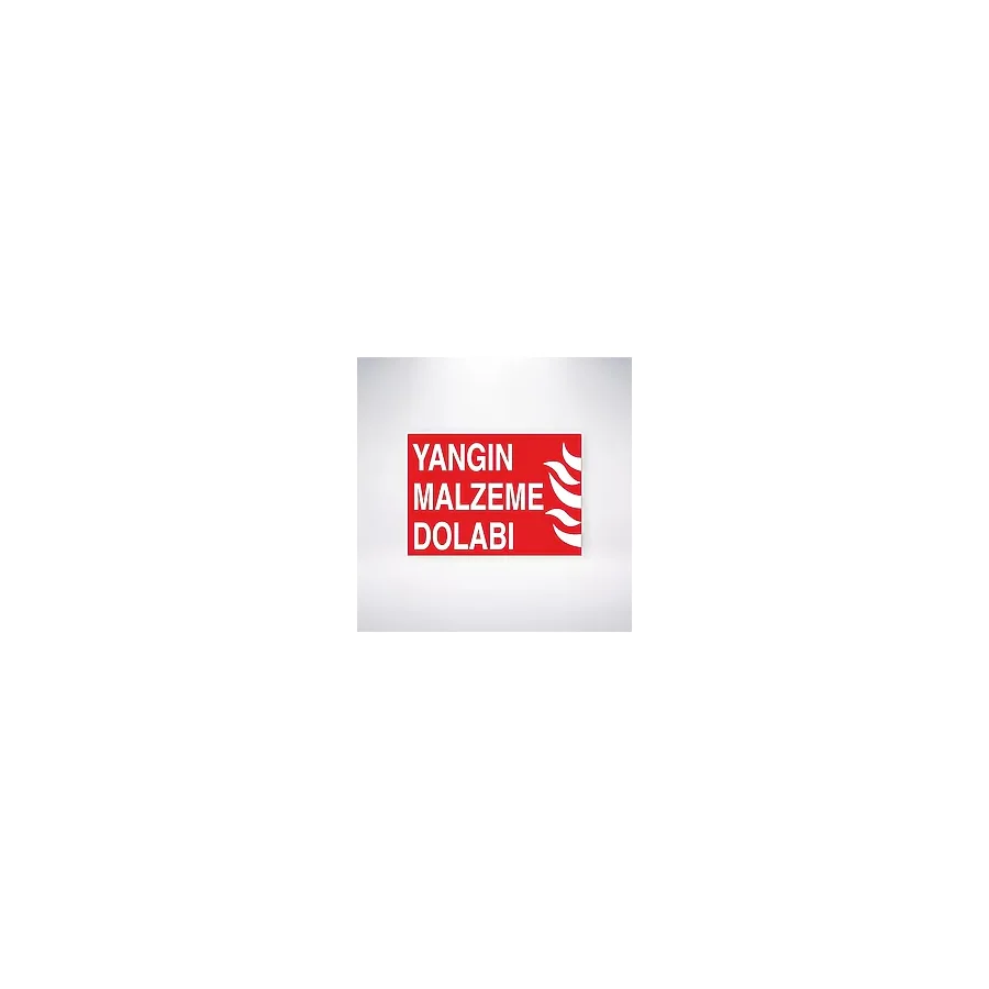 Yangın Malzeme Dolabı Sticker 20X28 Cm