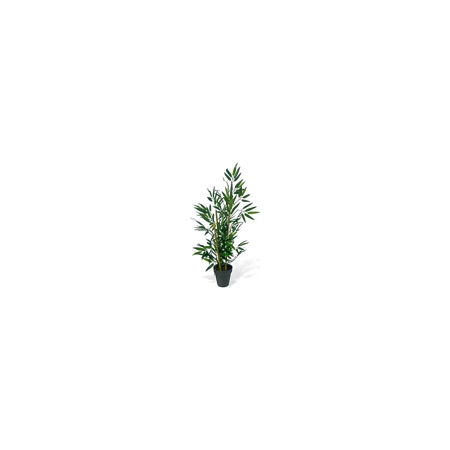 Yapay Ağaç Bambu Ağacı 3 Gövdeli 90 40cm Siyah Saksılı