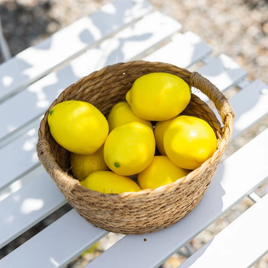 Yapay Büyük Limon Sarı 9 cm