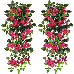 Yapay Çiçek Fuşya Begonvil Çiçeği 9 Dallı 100cm Sarkan Çiçek
