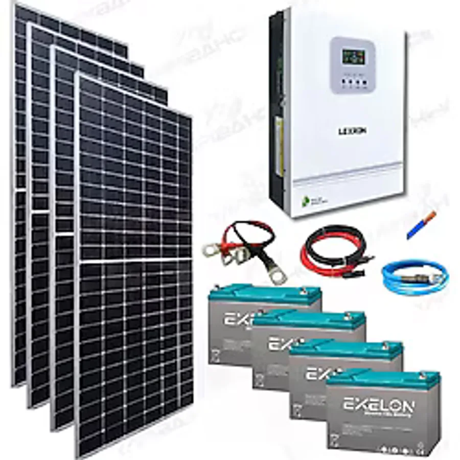 Yapı Solar 3 Kw Mppt Bağ Evi Hazır Güneş Enerjisi Paketi Tak Çalıştır