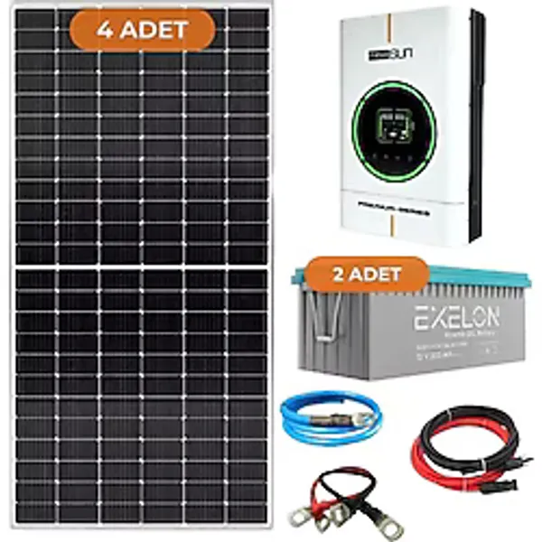 Yapı Solar 4 Kw Hazır Tak Çalıştır Solar Enerji Paketi