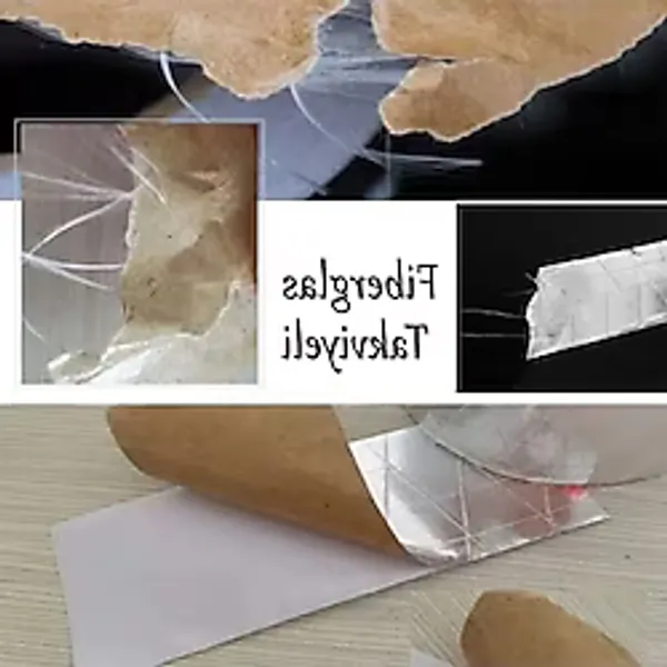 Yapışkanlı Fiberglas Lif Takviyeli Alüminyum Folyo Bant