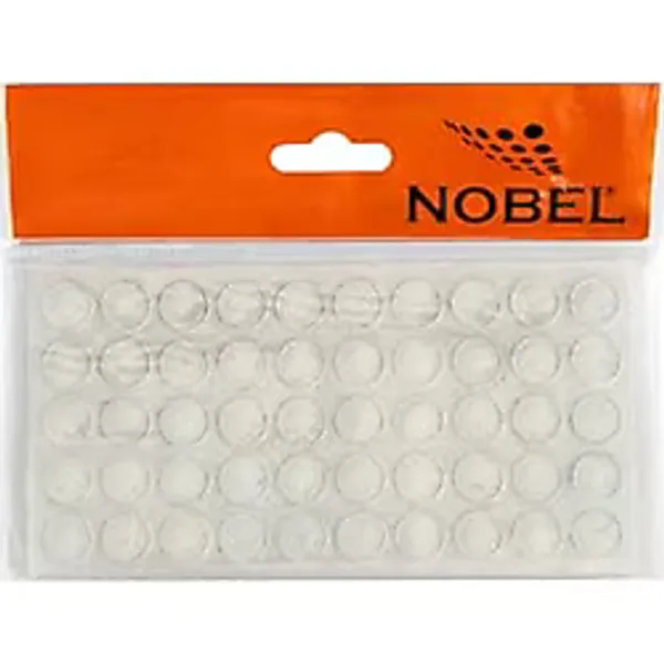 Yapışkanlı Silikon Darbe Önleyici - Şeffaf - Kapı & Dolap Stoperi, Ses Azaltıcı, Kaydırmaz Tampon 10 Mm 50'Li Set