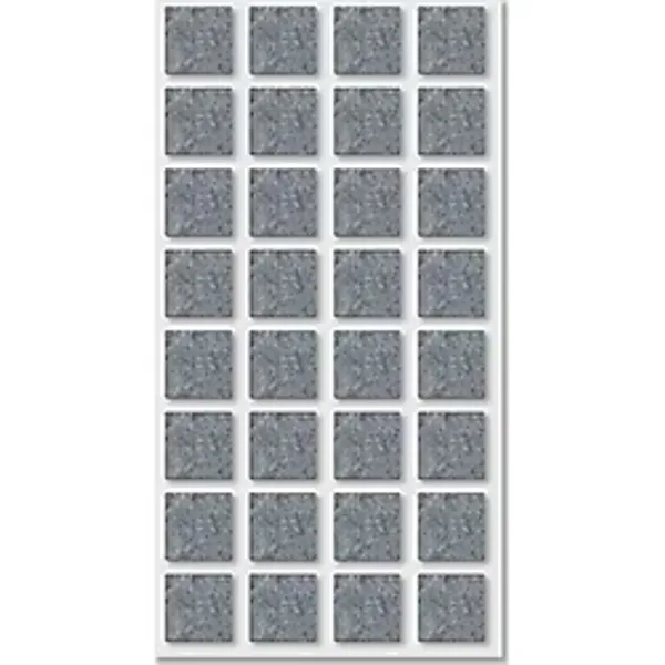 Yapışkanlı Zemin Koruyucu Keçe 25x25 mm (32'li PAKET) Masa Sandalye Mobilya Koltuk Ayak Keçesi Kare