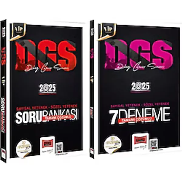 Yargı 2025 DGS VİP Sayısal Sözel Tamamı Çözümlü Soru Bankası ve Deneme Seti 2 Kitap