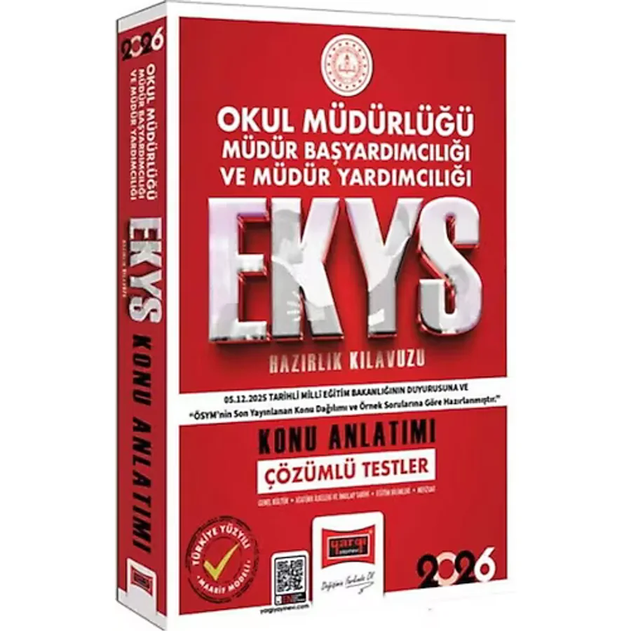 Yargı Yayınları 2026 EKYS Okul Müdürlüğü Müdür Başyardımcılığı ve Müdür Yardımcılığı Konu Anlatımı
