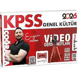 Yargı Yayınları 2026 KPSS Genel Kültür Coğrafya Video Ders Notları (Engin Eraydın)