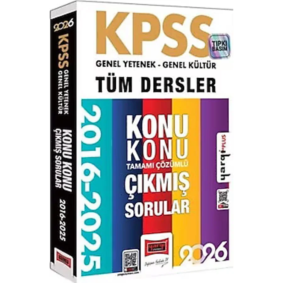 Yargı Yayınları 2026 KPSS Genel Kültür Genel Yetenek Tüm Dersler Tamamı Çözümlü 9 Yıl Çıkmış Sorular