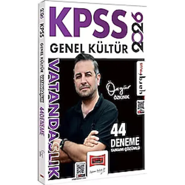 Yargı Yayınları 2026 KPSS Genel Kültür Tamamı Çözümlü Vatandaşlık 44 Deneme