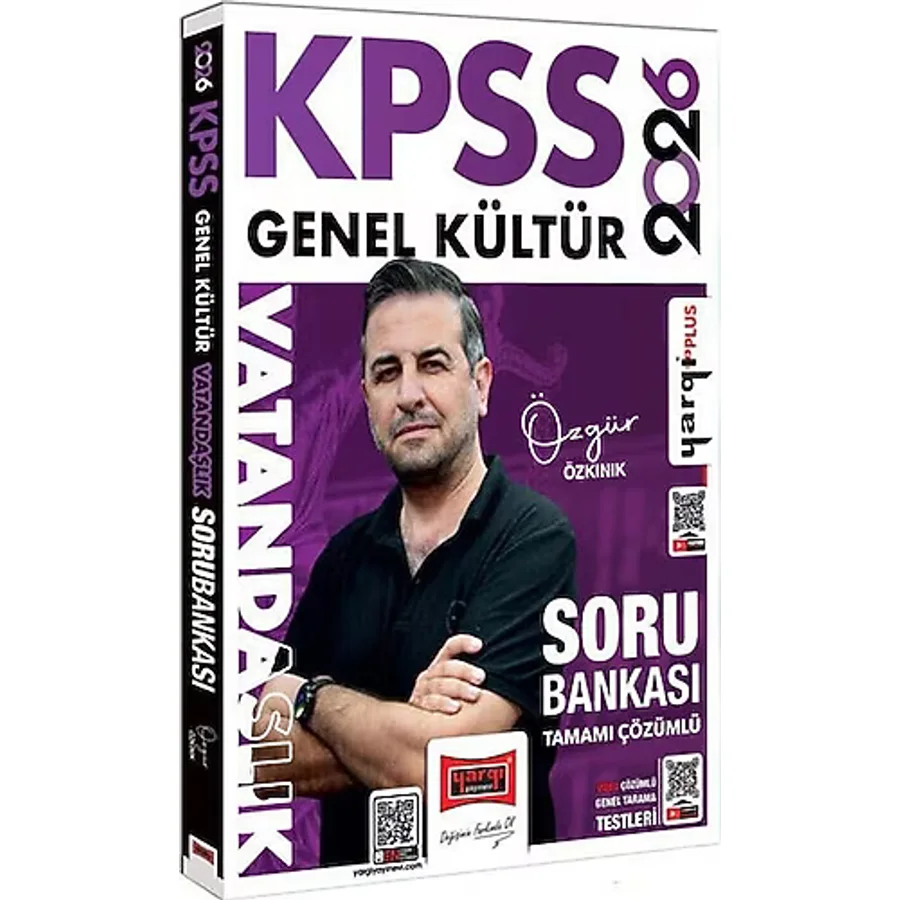 Yargı Yayınları 2026 KPSS Genel Kültür Tamamı Çözümlü Vatandaşlık Soru Bankası