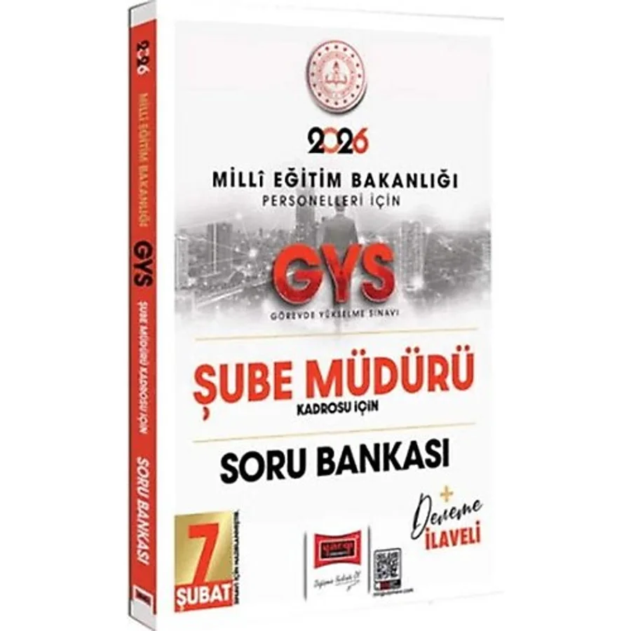 Yargı Yayınları 2026 MEB Personelleri İçin GYS Şube Müdürü Kadrosu İçin Deneme İlaveli Soru Bankası