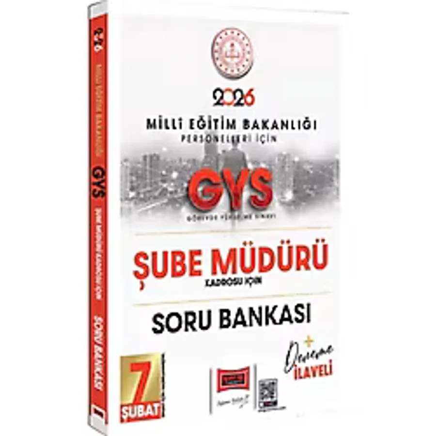 Yargı Yayınları 2026 MEB Personelleri İçin GYS Şube Müdürü Kadrosu İçin Deneme İlaveli Soru Bankası