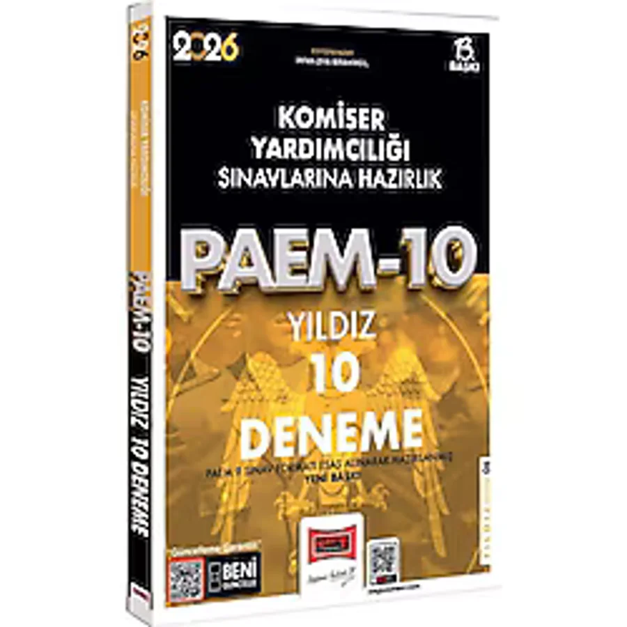 Yargı Yayınları 2026 PAEM Komiser Yardımcılığı Sınavlarına Hazırlık Yıldız 10 Deneme