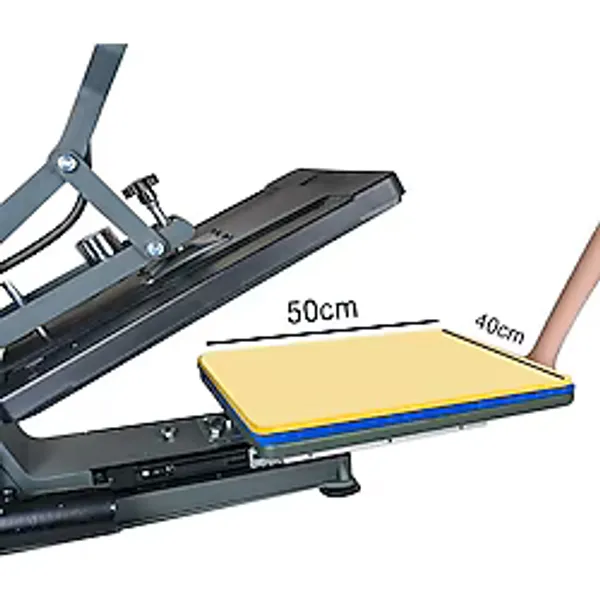 Yarı Otomatik Hidrolik Düz Isı Transfer Baskı Makinesi - 40x50cm