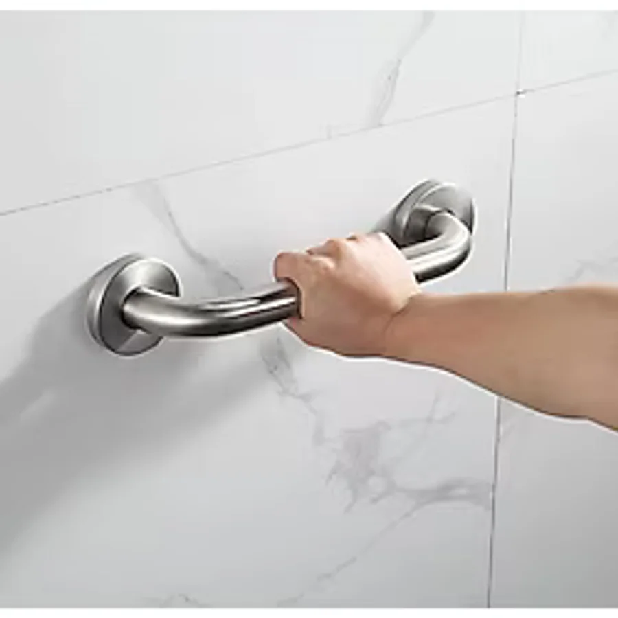 Yaşlı Hasta Engelli Paslanmaz Tutma Tutunma Barı 20 Cm Çap:1.9 Cm Gri