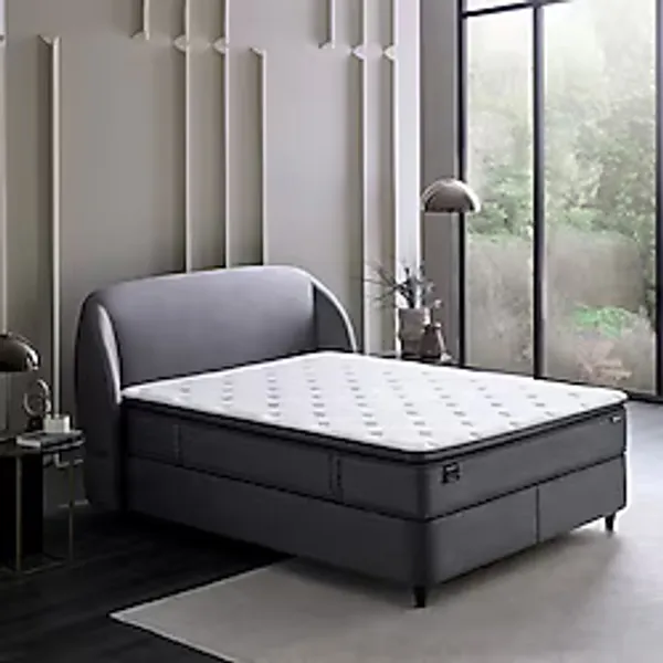 Yataş Lotto Orthopedic Support 3'lü Yatak, Baza, Başlık Set - 140 x 200 cm - Antrasit