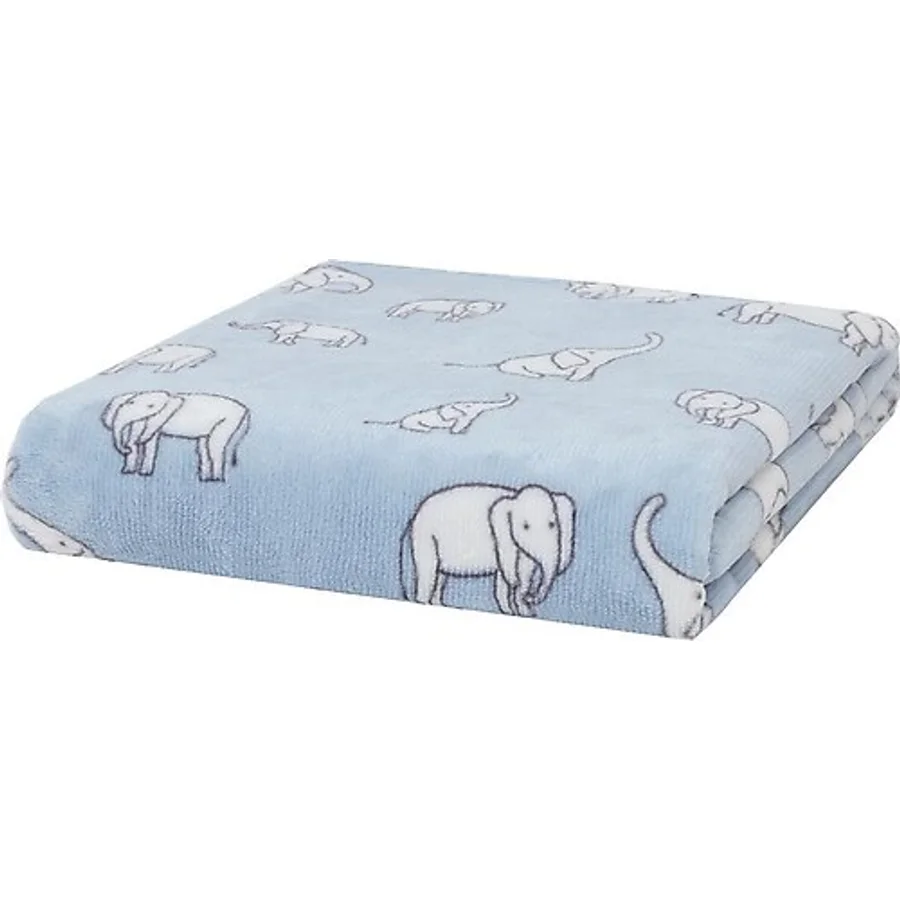 Yataş Mini Povey 100x120 cm Wellsoft Mavi Bebek Battaniyesi
