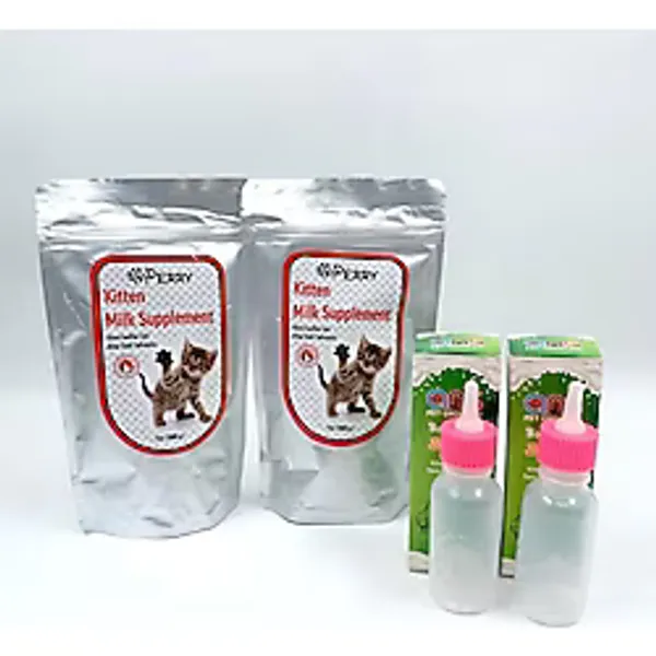 Yavru Kedi Süt Tozu 2 Adet + 60ML Biberon 2 Adet
