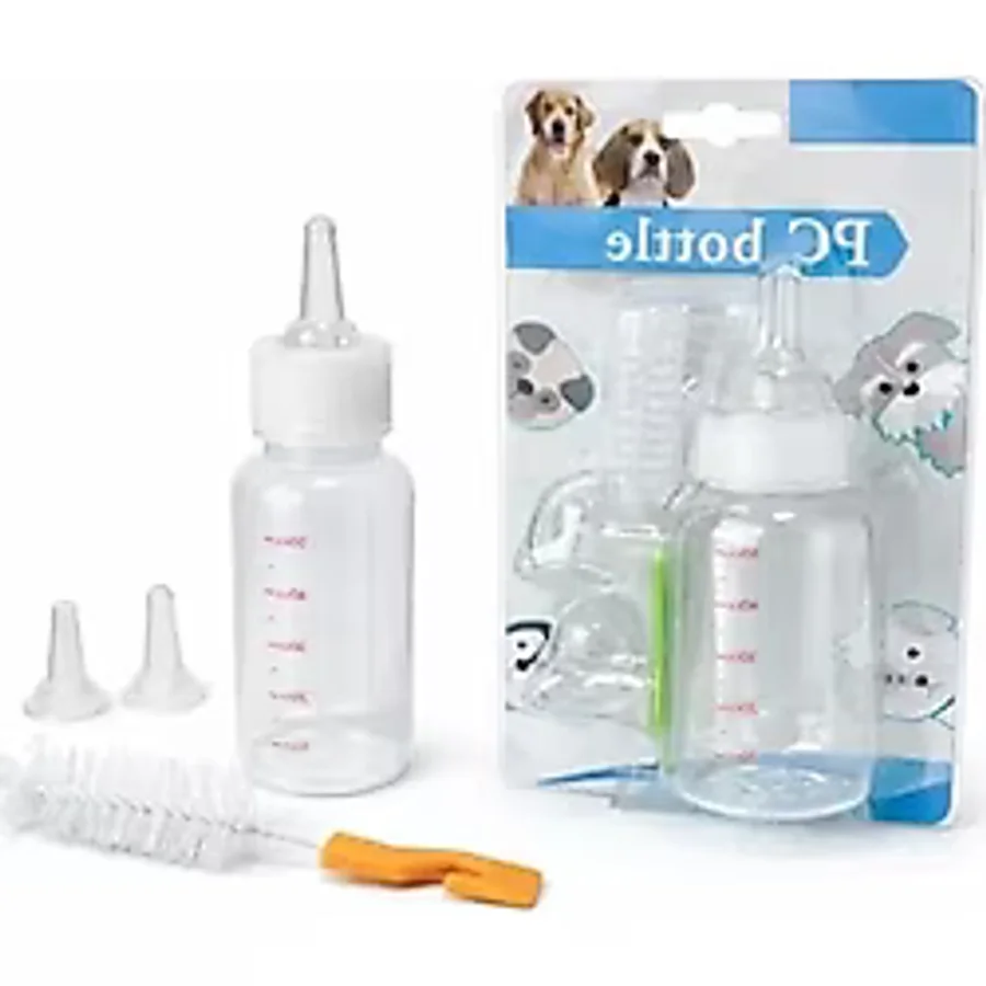 Yavru Kedi ve Köpek Biberonu 50 Ml, Süt ve Mama Besleme Seti