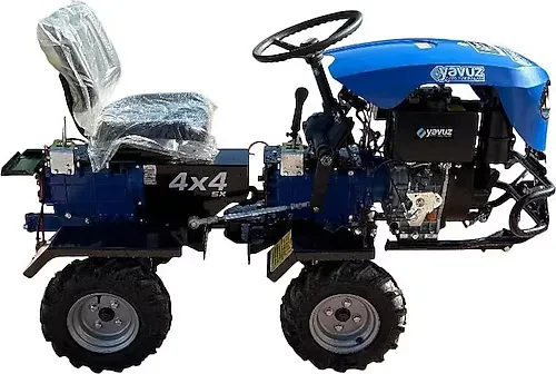 Yavuz Y600SX 12 Hp 4x4 Mini Dizel Bahçe Traktörü