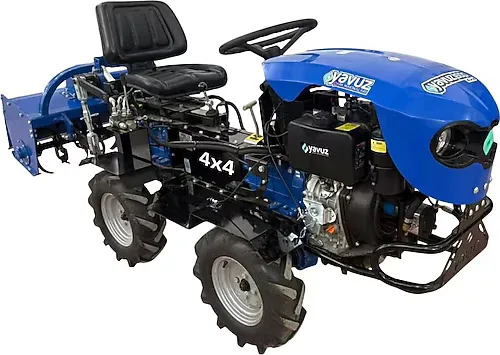 Yavuz Y600SX LİFE 12 Hp 4x4 Marşlı Dizel Mini Bahçe Traktörü