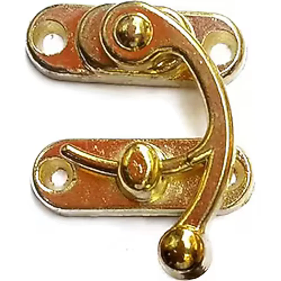 Yay Gözü, Ahşap Kutu Klipsi - Minik 20X24 Mm, Sarı, 1 Adet