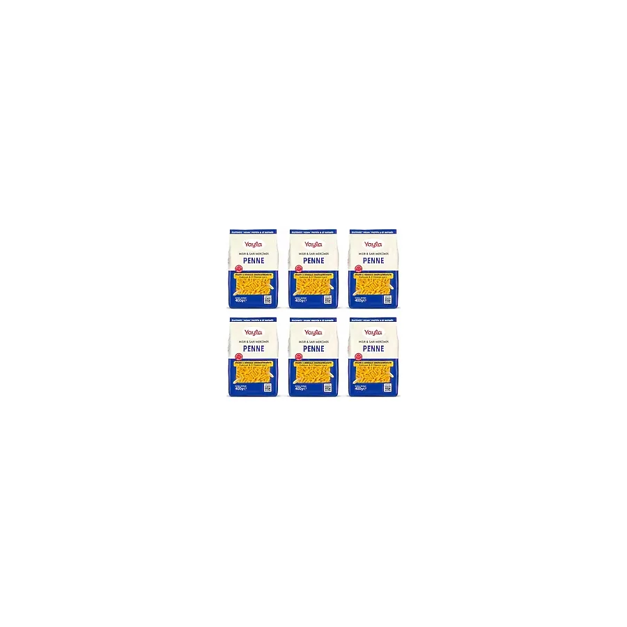 Yayla Glutensiz Mısır & Sarı Mercimek Penne Makarna 400 Gr x 6'lı Avantaj Paketi Protein & Lif Kaynağı