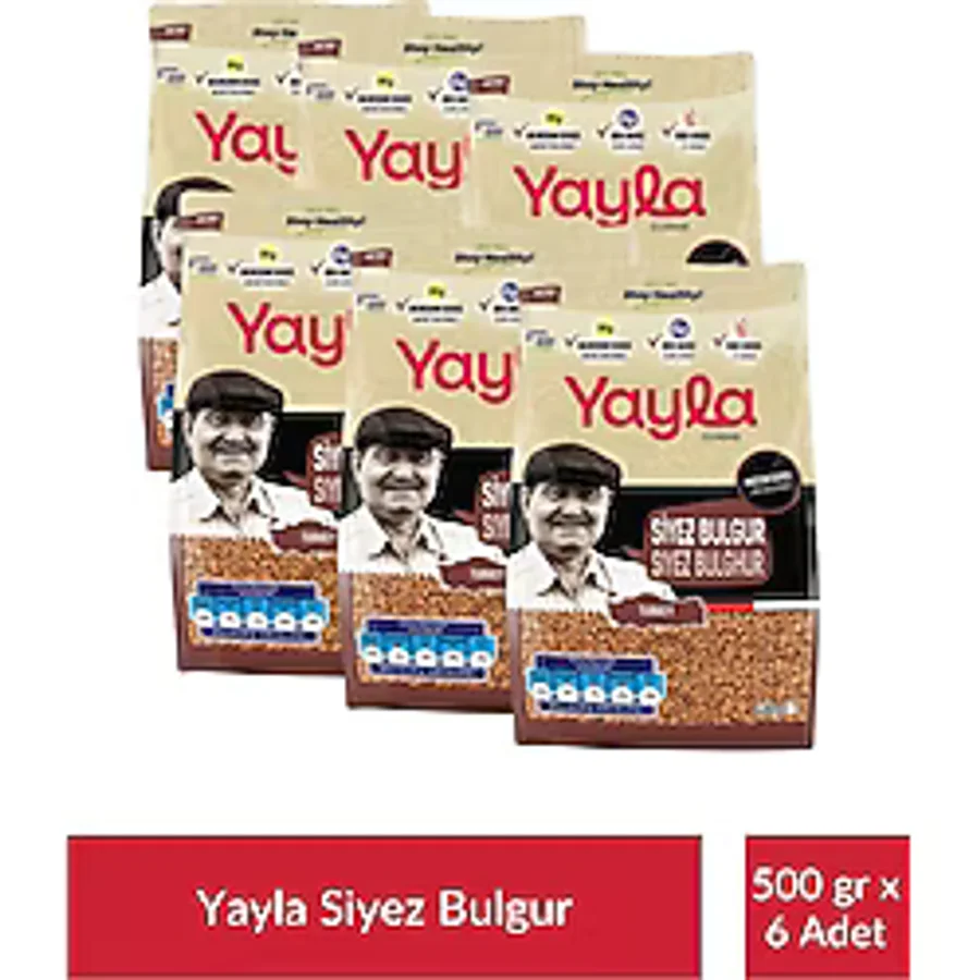 Yayla Gurme Siyez Bulgur 500 Gr X 6 Adet