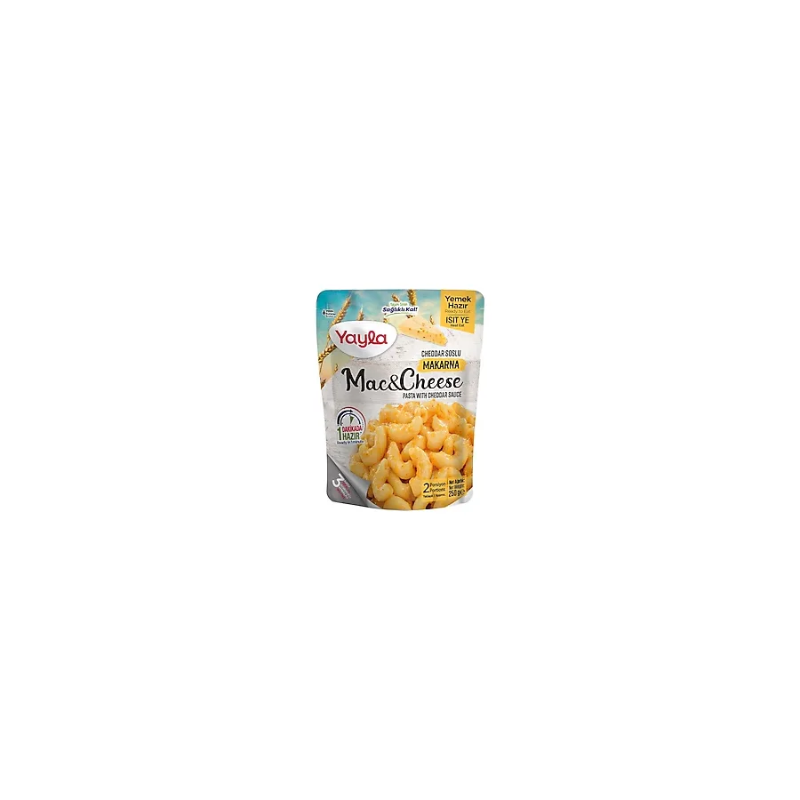 Yayla Hazır Mac&Cheese Cheddar Soslu Makarna 250 gr