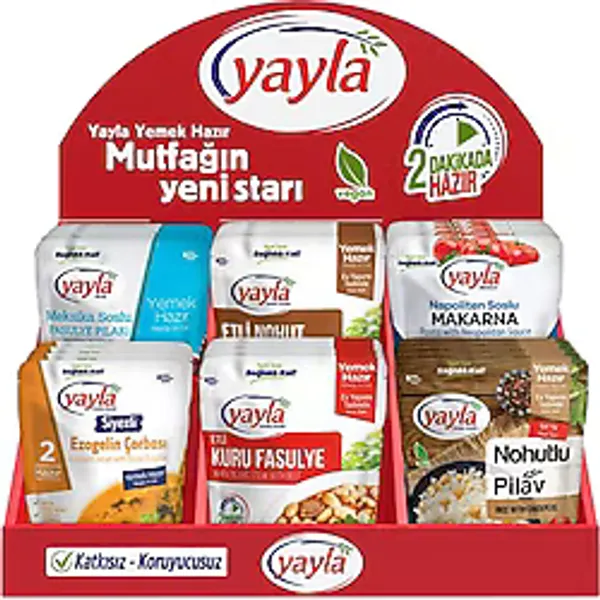 Yayla Hazır Yemek 24'lü Karma Paket ( 6 Çeşit ) - 6,6 kg