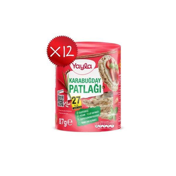 Yayla Karabuğday Patlağı 87 g x12