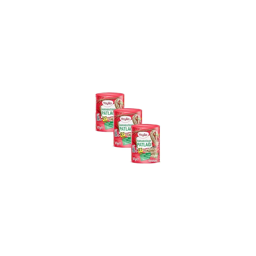 Yayla Karabuğday Patlağı 87 g x3