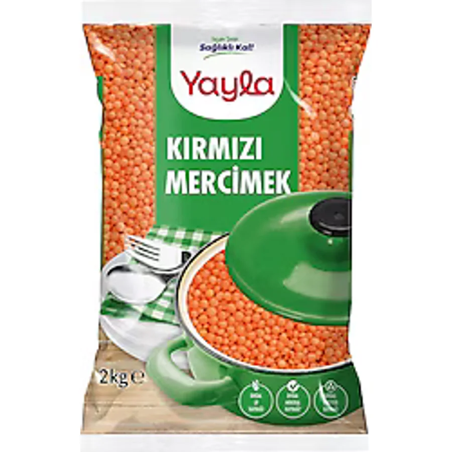 Yayla Kırmızı Mercimek 2 kg
