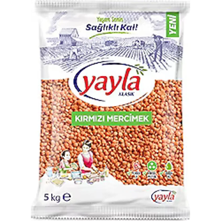 Yayla Kırmızı Mercimek 5 kg