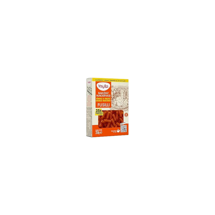 Yayla Kırmızı Mercimek Fusıllı Kutu 250 Gr