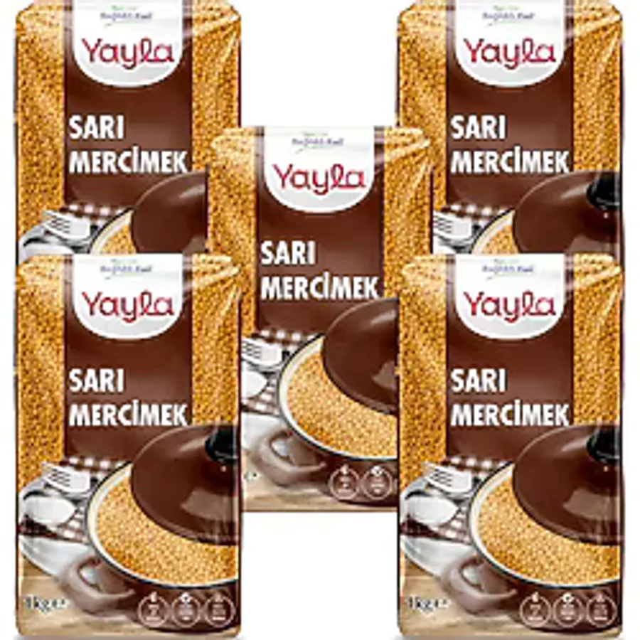 Yayla Sarı Mercimek 1 kg x5