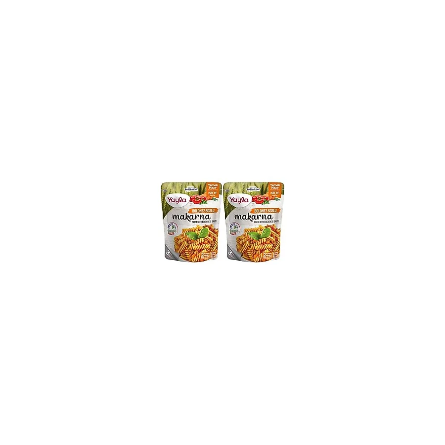 Yayla Yemek Hazır Bolonez Soslu Makarna 250 Gram 2li paket