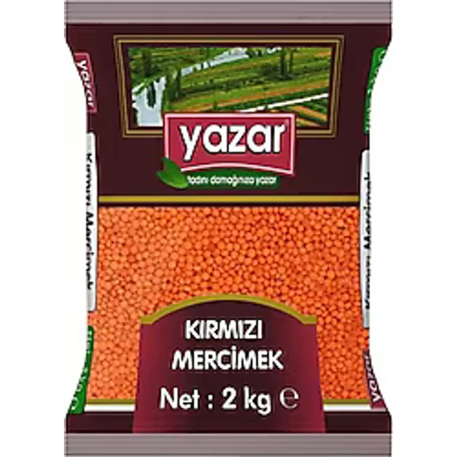 Yazar Kırmızı Mercimek 2 kg